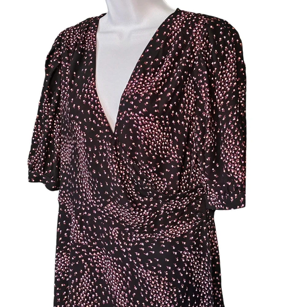Kate Spade Meadow Wrap Floral Print Dress Size 10 - Picture 5 of 15
